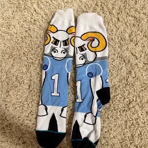 UNC Ram Character Socks
